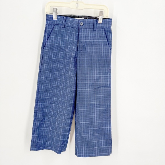 Janie and Jack Blue Plaid Vest Set - Picture 3 of 8